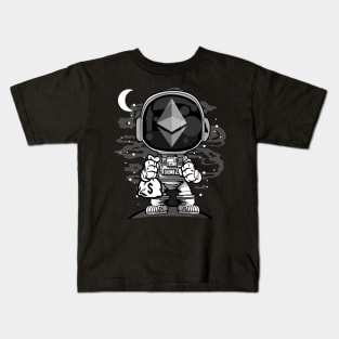 Astronaut Ethereum Crypto ETH Coin To The Moon Crypto Token Cryptocurrency Wallet Birthday Gift For Men Women Kids Kids T-Shirt